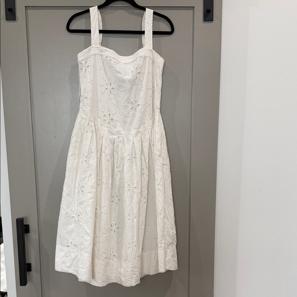 Free People Cream Eyelet Dress